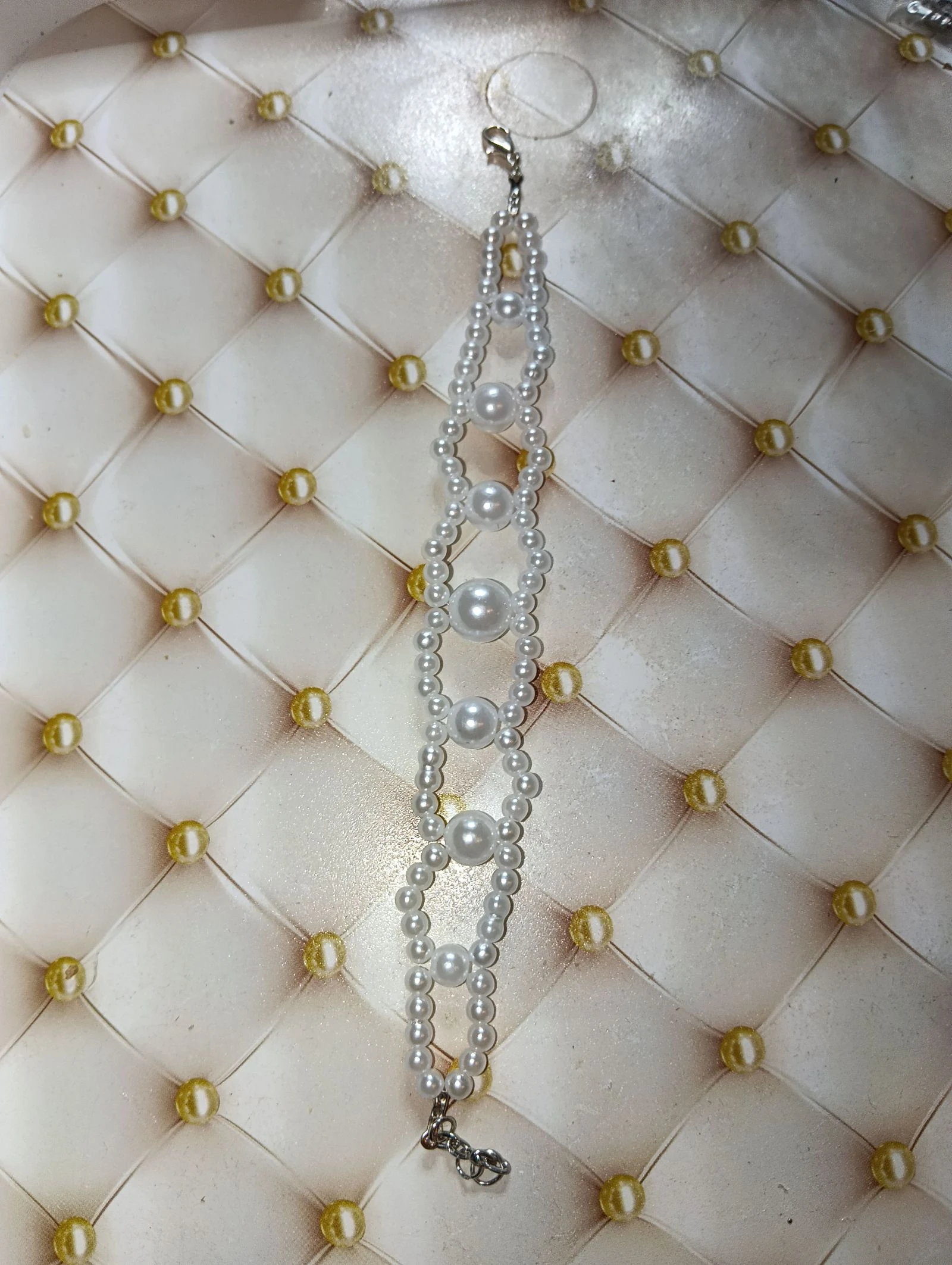 Pulseira de pérolas brancas – photo 3